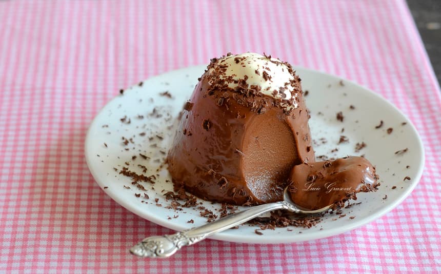 Čokoládová panna cotta