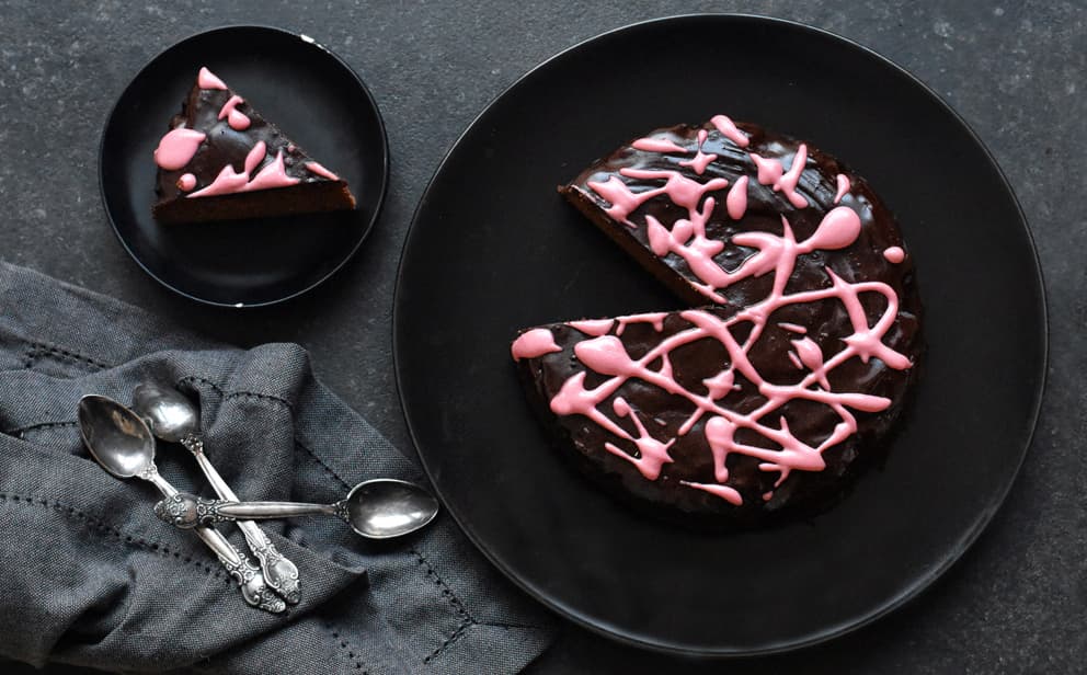 Brownie dort z červené řepy
