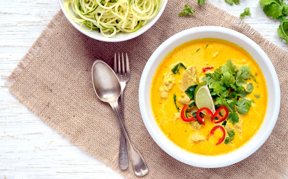 Žluté kuřecí curry
