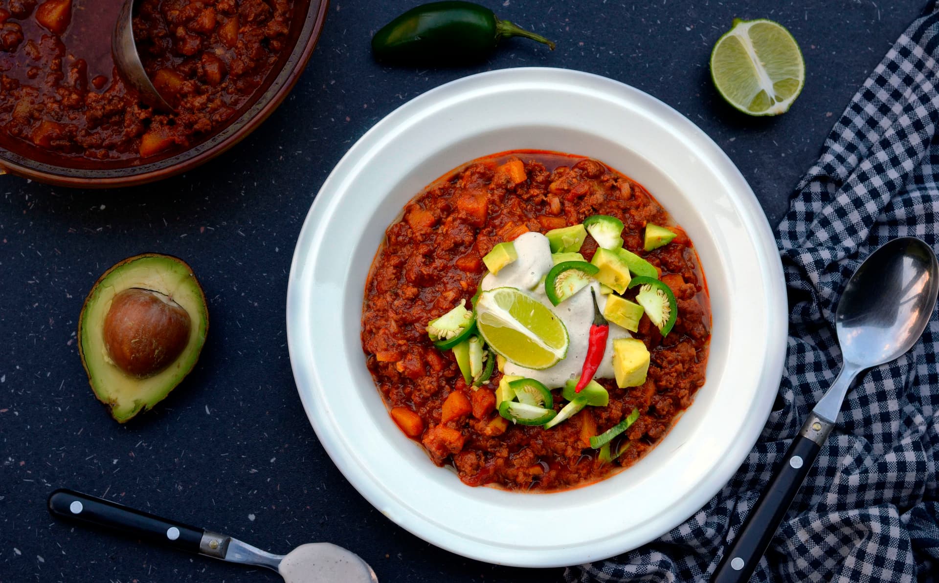 Pečené dýňové chilli con carne