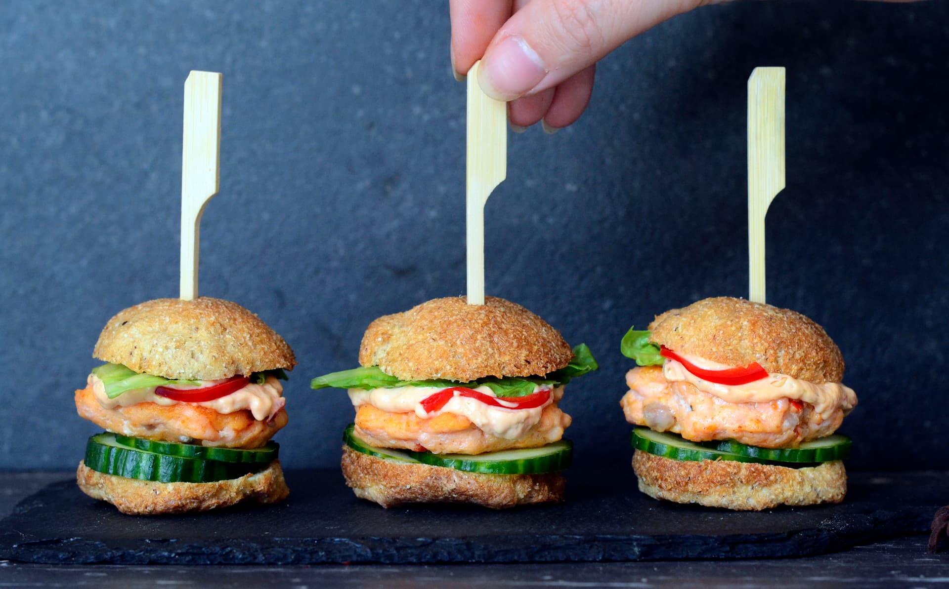 Mini burger houstičky