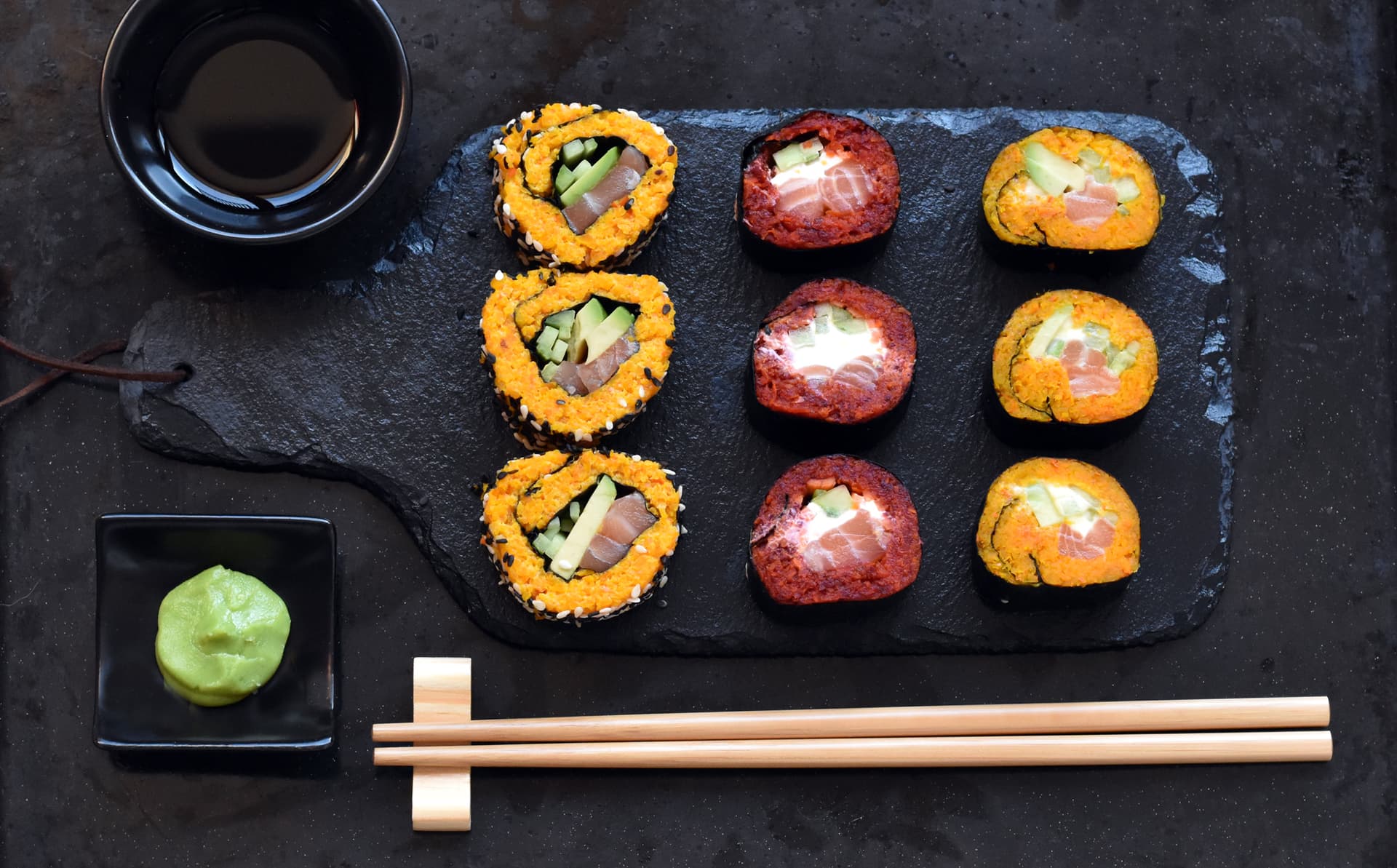 Dýňové sushi
