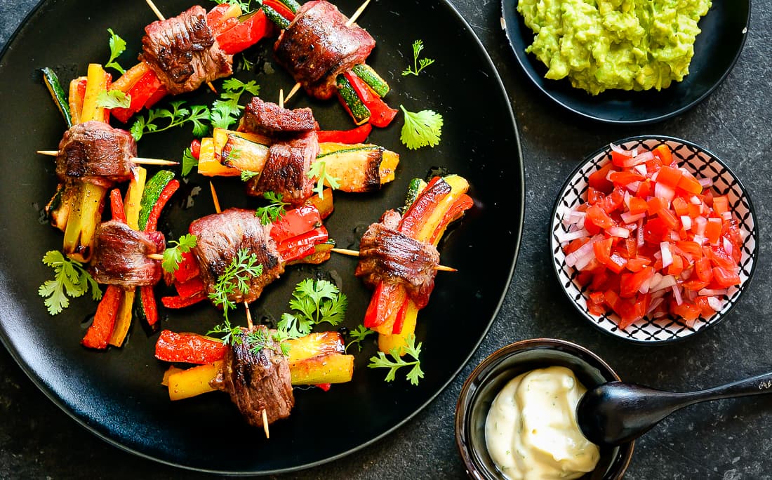 Steakové fajitas rolky