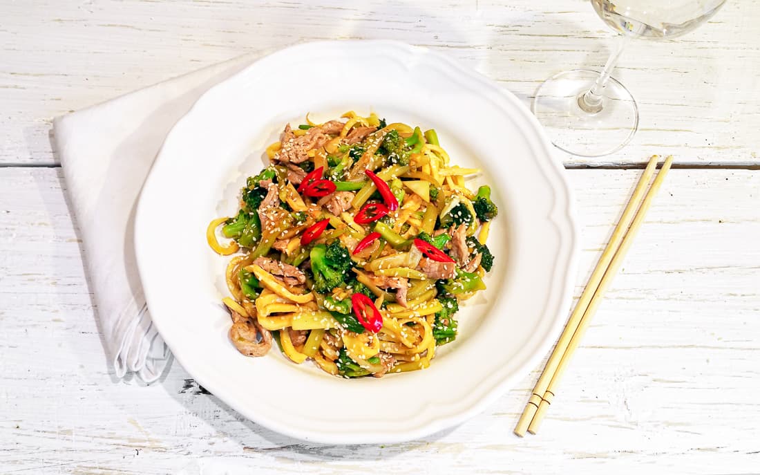 Stir-fry z brokolice a panenky