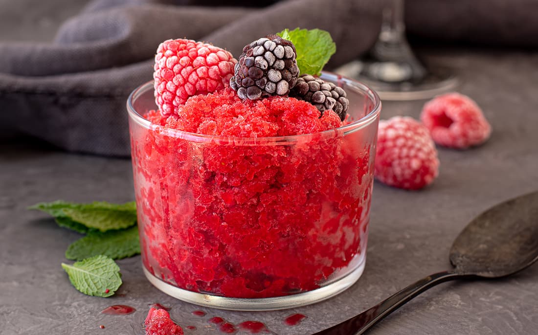 Ovocná granita