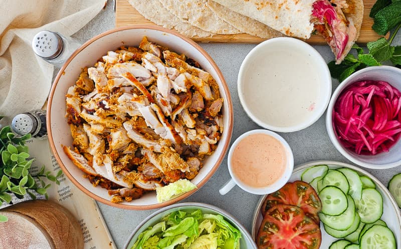 Domácí kuřecí shawarma