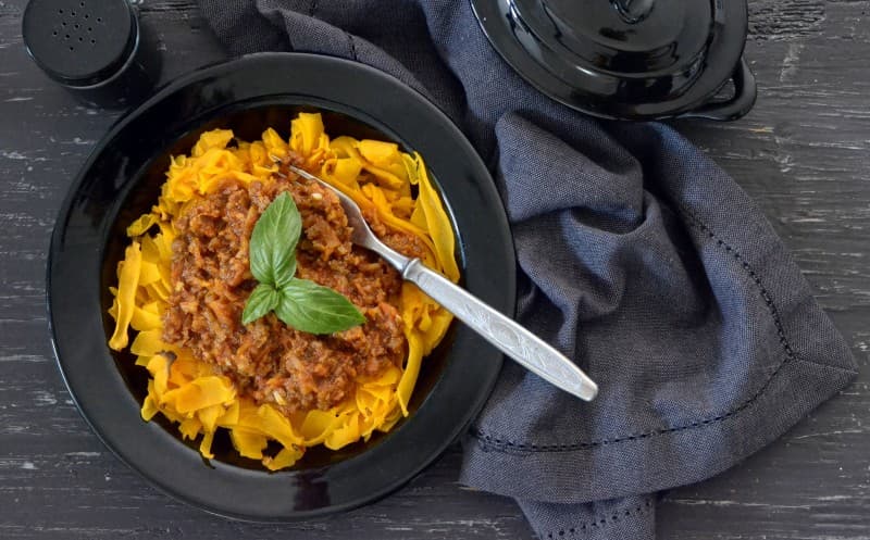 Boloňské dýňové "fettuccine"