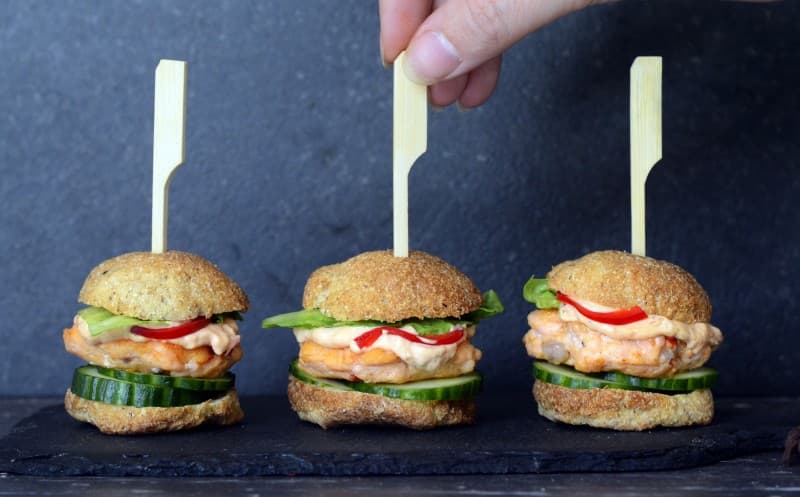Mini burger houstičky