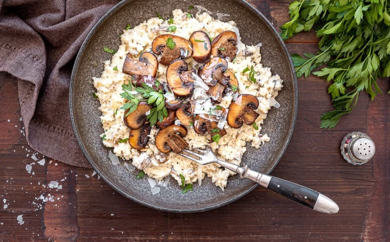 Houbové „risotto“ (Květákotto)