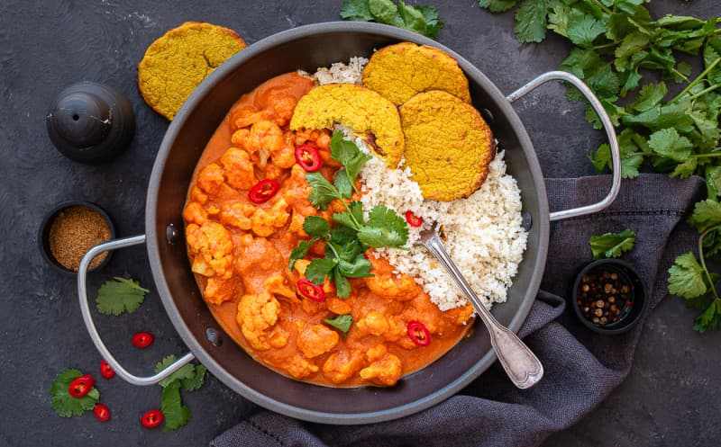 Indické květákové curry 