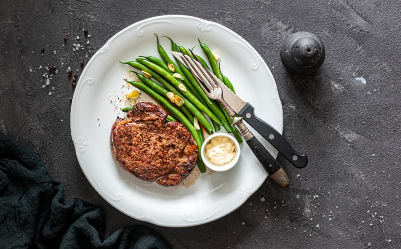 Hovězí steak naruby 