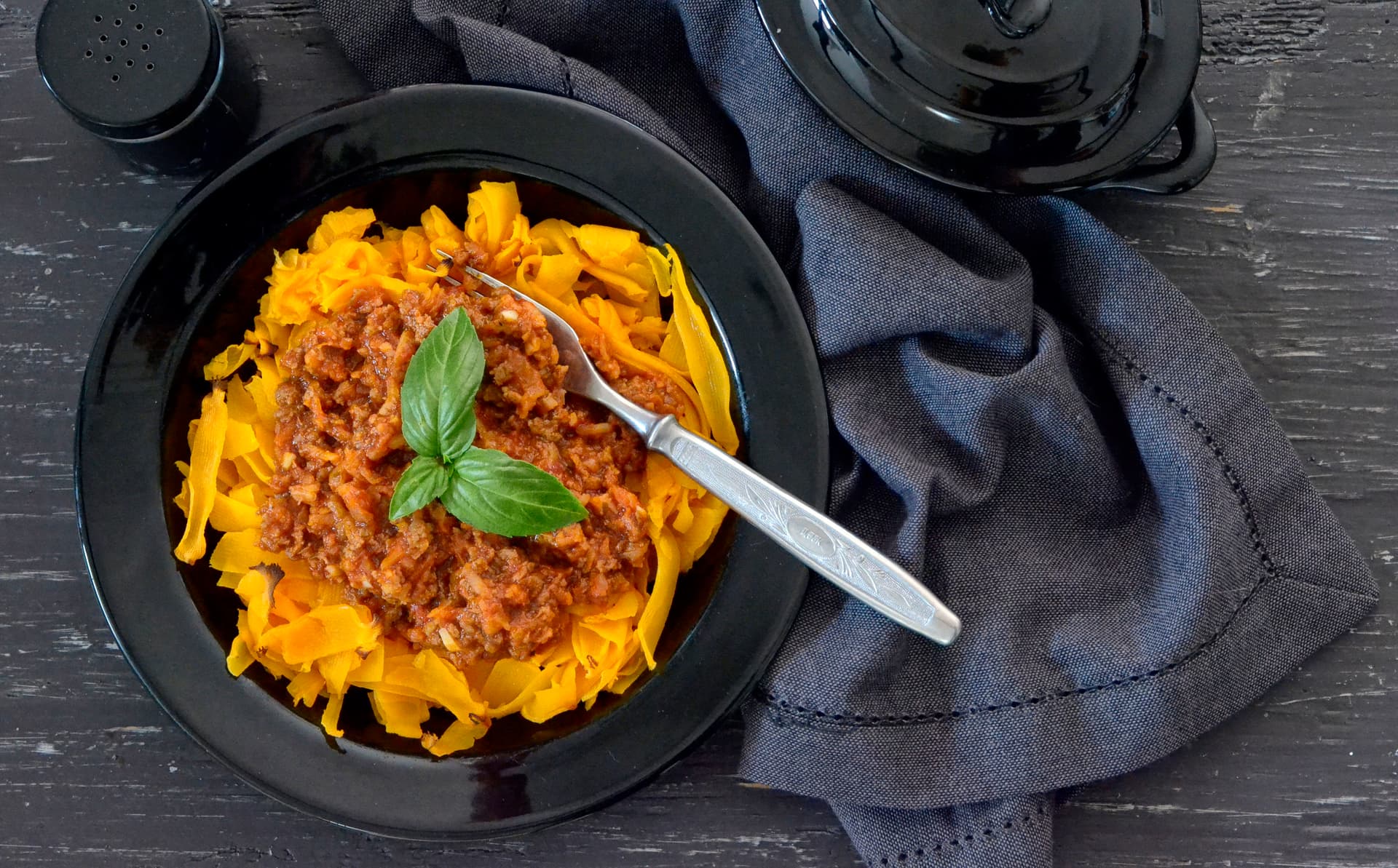 Boloňské dýňové "fettuccine"