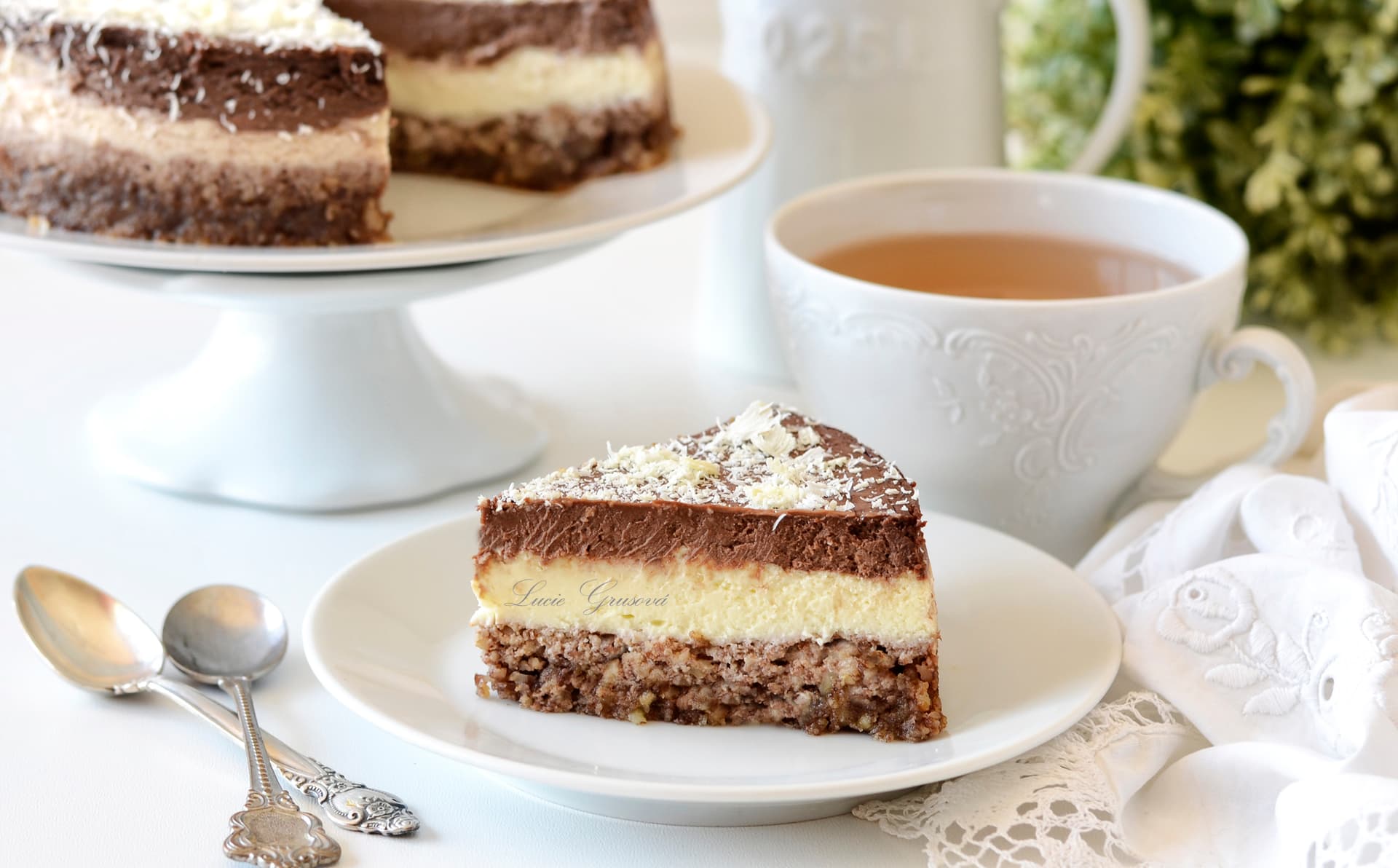 Dvoubarevný cheesecake