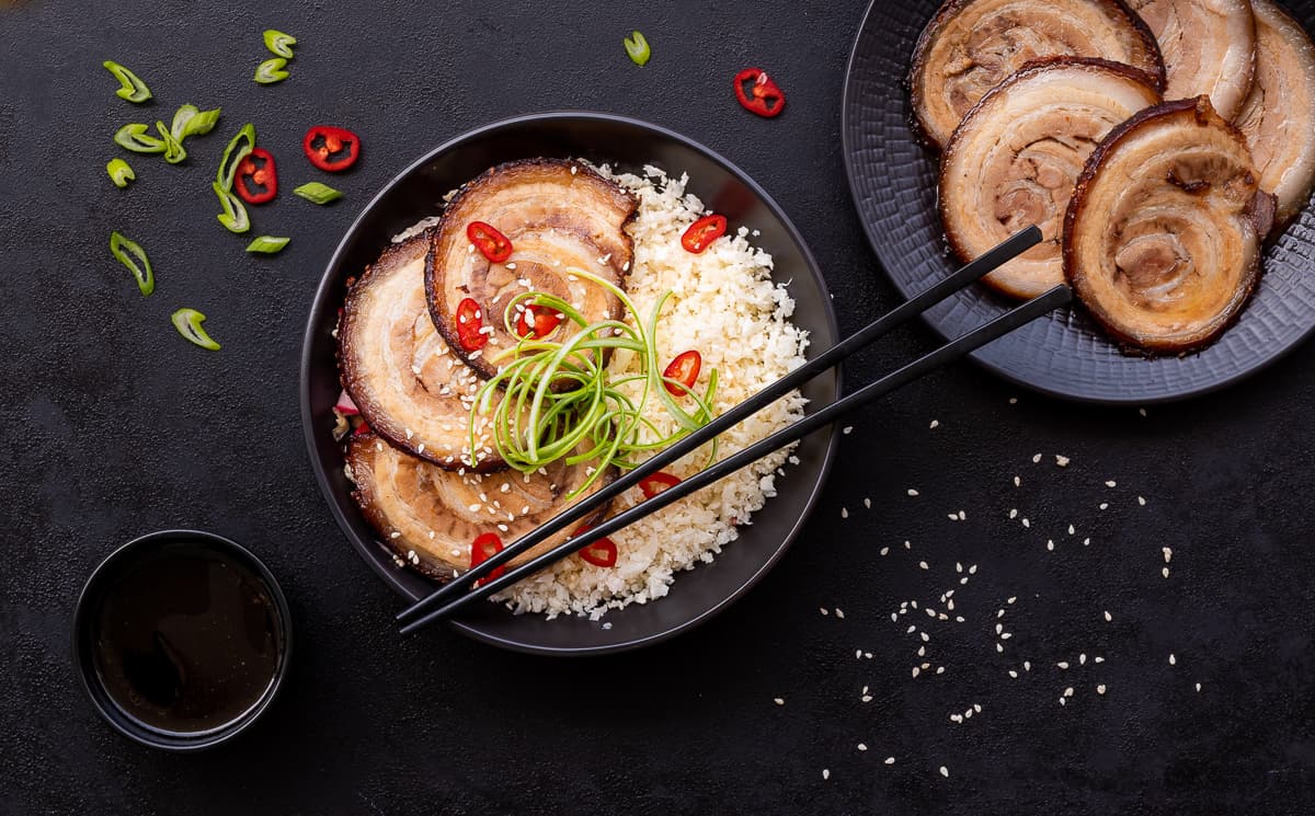 Asijská bůčková roláda