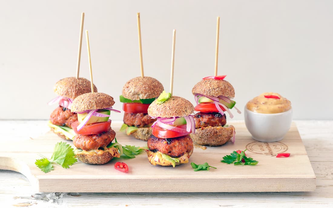 Mexické mini burgery