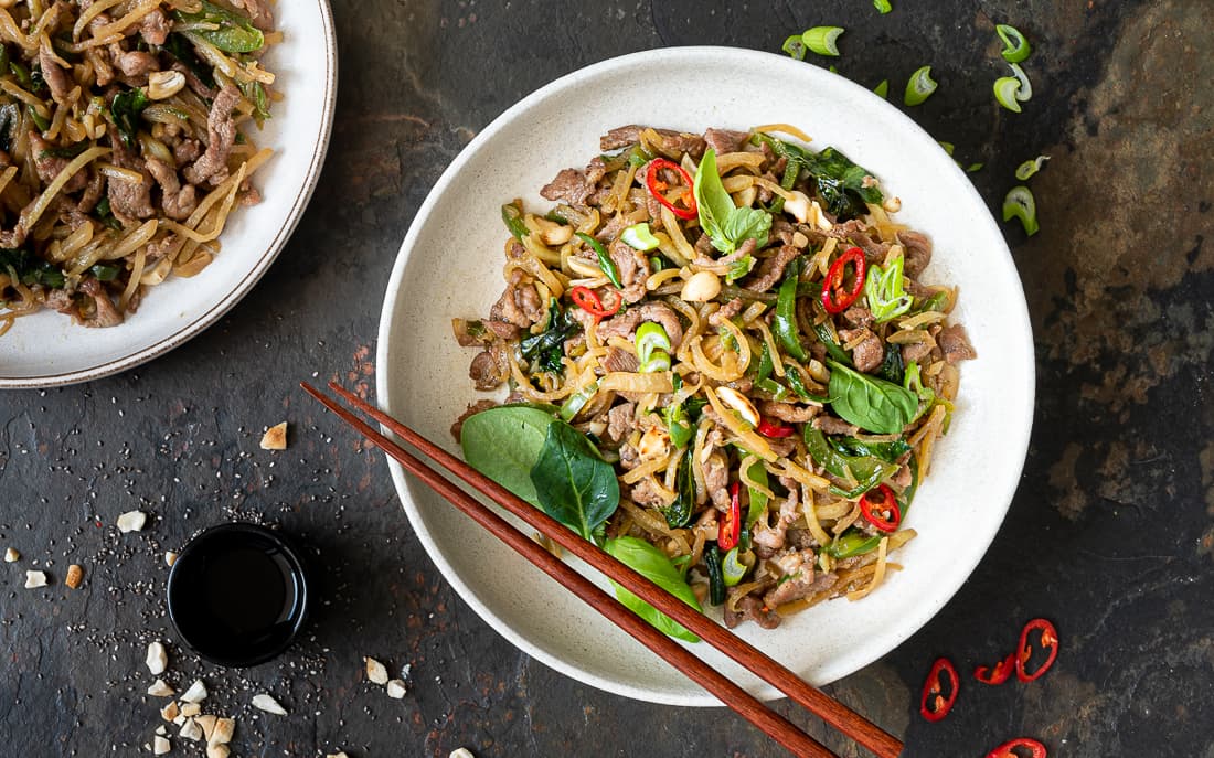 Kedlubnové stir-fry