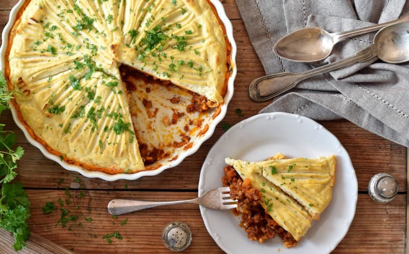Květákový pastýřský koláč