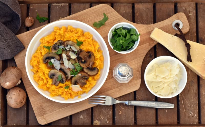 Dýňové risotto se žampióny
