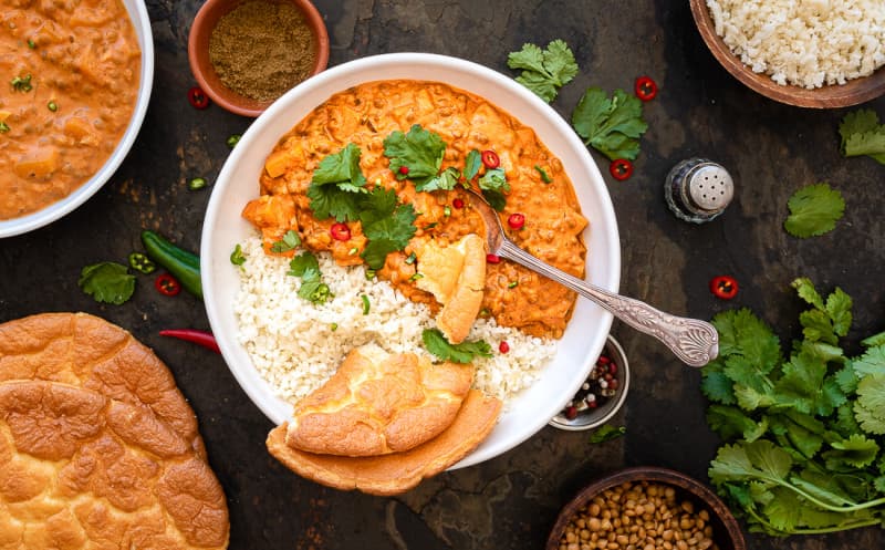 Indické čočkové curry s dýní