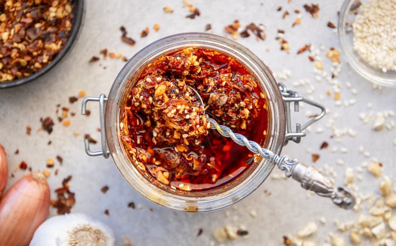 Křupavý chilli olej