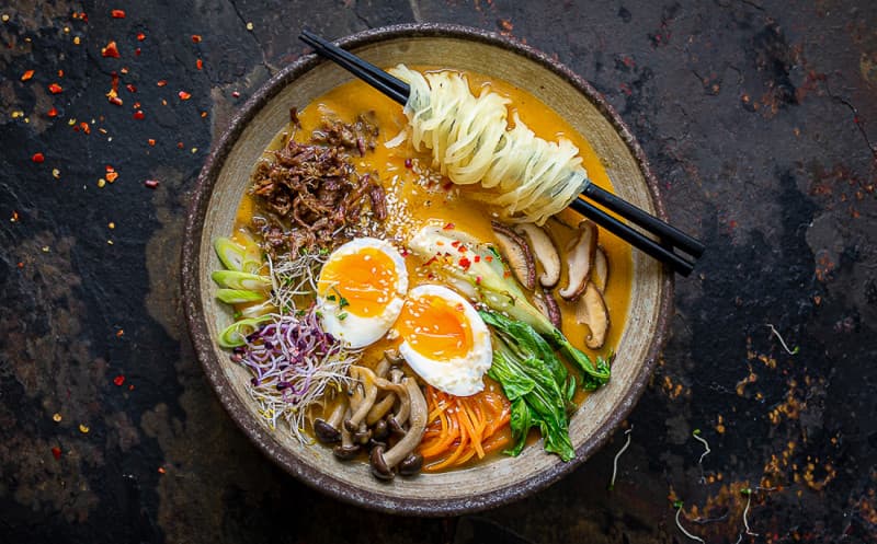 Krémový hovězí shio ramen