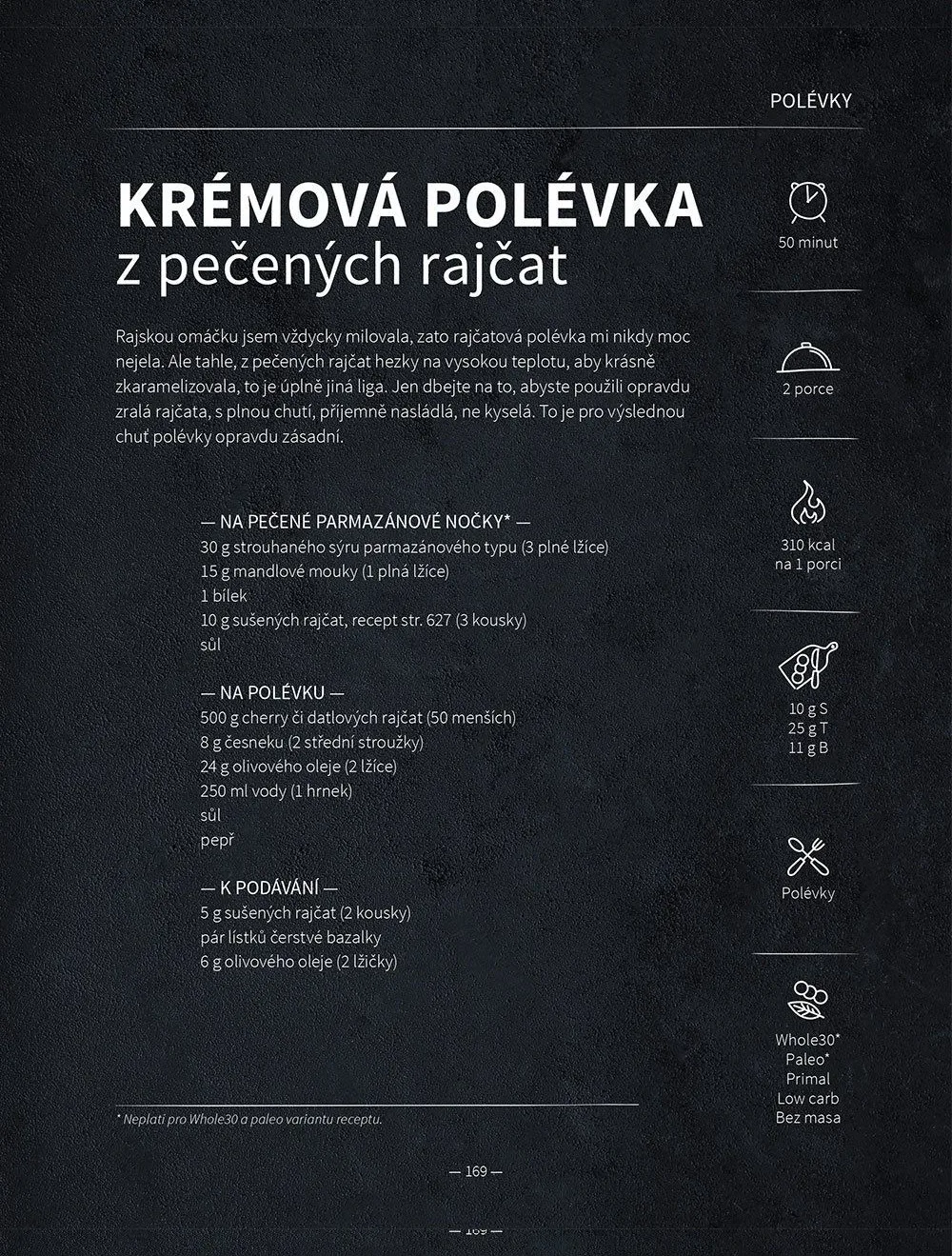 Ukázka z Voňavé kuchařky: recept se surovinami a postupem