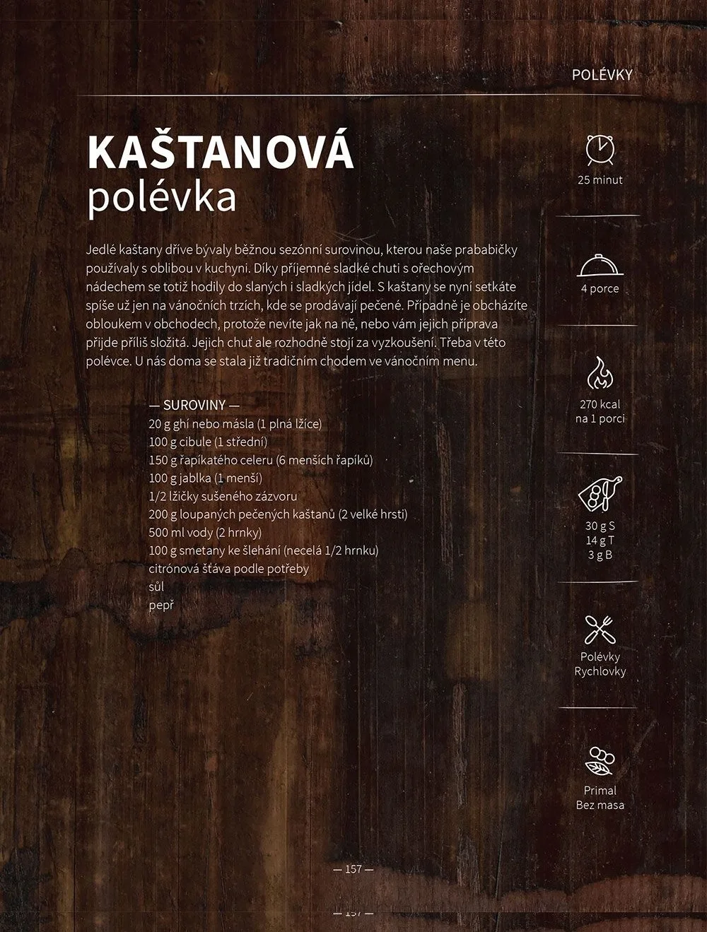 Ukázka z Voňavé kuchařky: recept se surovinami a postupem