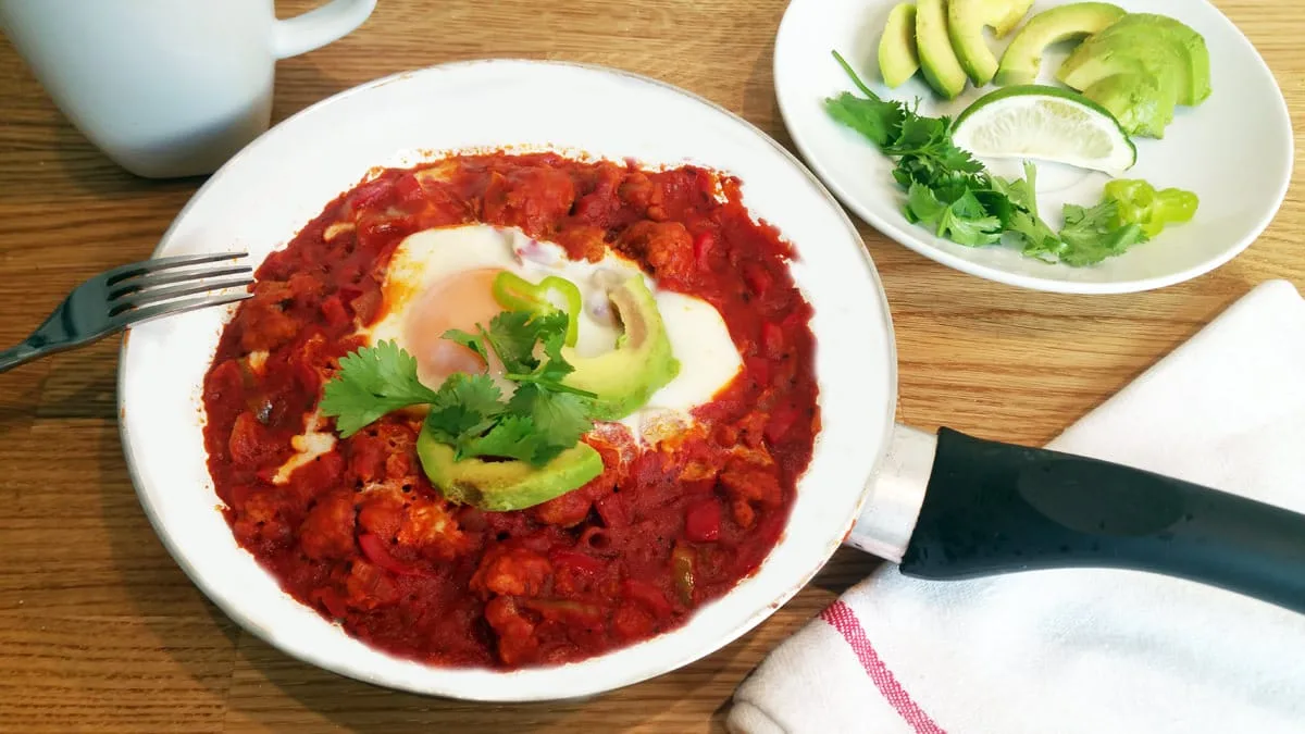 Shakshuka na mexický způsob