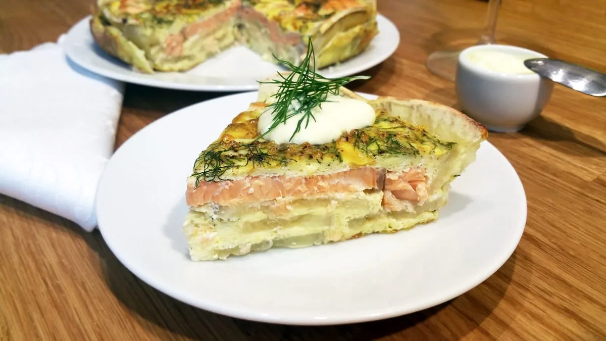 “Dort” s lososem a batáty