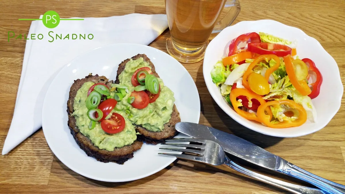 Plátky sekané s guacamole