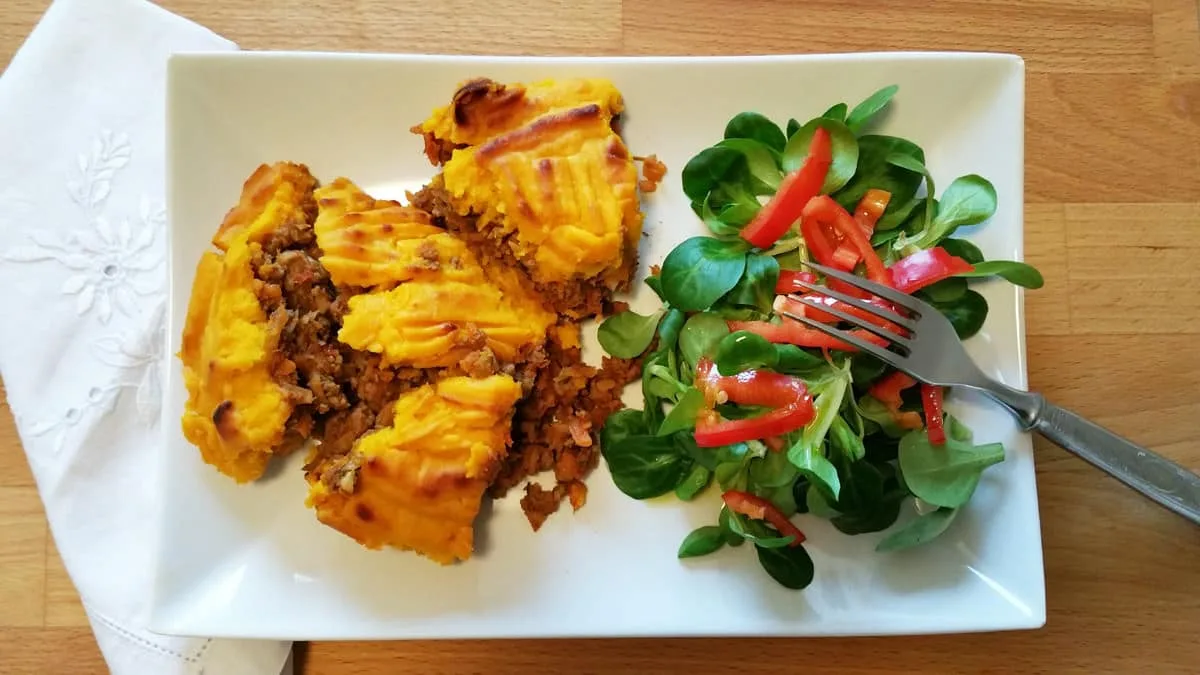 Dýňový shepherd’s pie